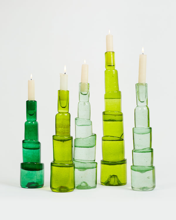 the green candlesticks