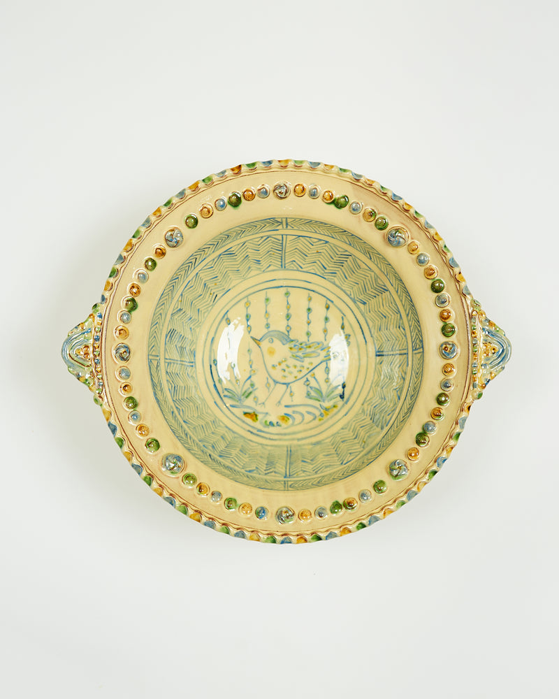 The large beaded dish