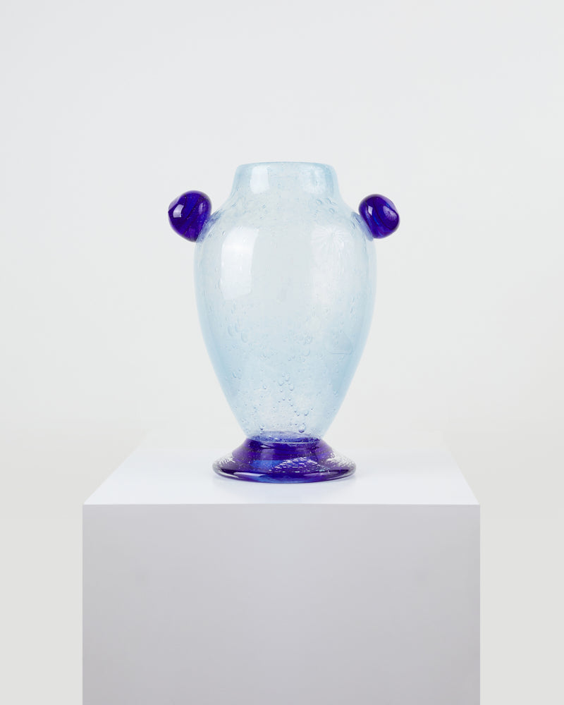 Le vase bleu à bulle