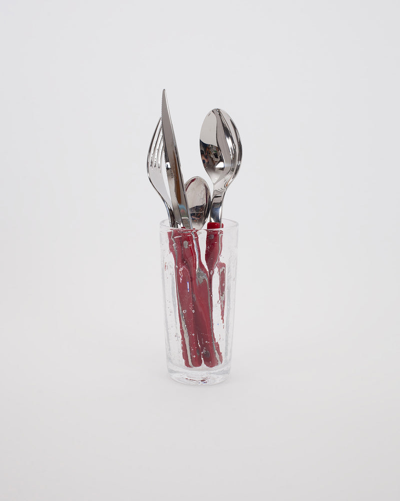 Red cutlery