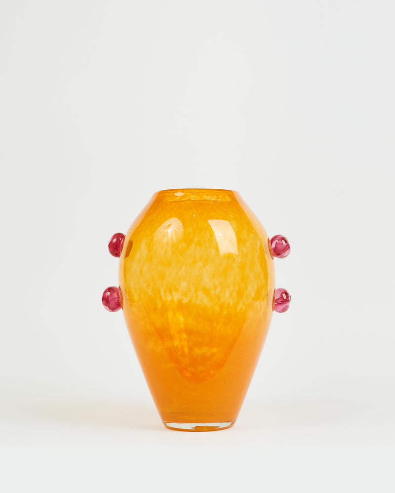 The flaming coral vase