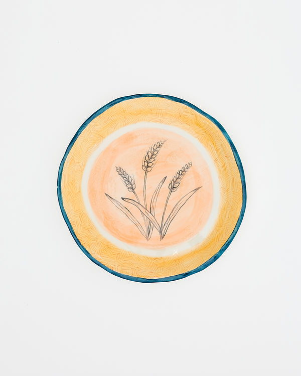 The plate of drawn wheat
