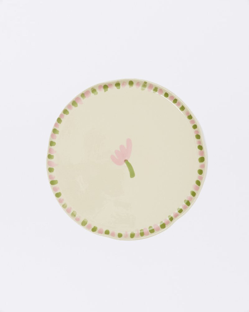 Flower portrait dinner plate
